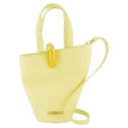 Leather totes Jacquemus , Yellow , Dames