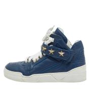 Pre-owned Leather sneakers Givenchy Pre-owned , Blue , Heren