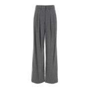 Wijde Wollen Broek PT Torino , Gray , Dames