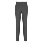 Antraciet Wollen Broek met Helder Details Fabiana Filippi , Gray , Dam...