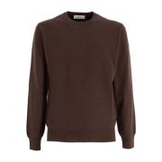 Kasjmier Crew Neck Sweater Mauro Ottaviani , Brown , Heren