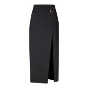 Elegante Zwarte Asymmetrische Split Rok Roberto Cavalli , Black , Dame...