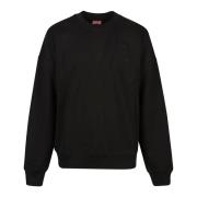 Klassieke Sweatshirt Upgrade Diesel , Black , Heren