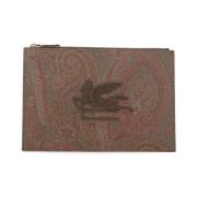 Bruine Pochette met Paisley Patroon Etro , Brown , Dames