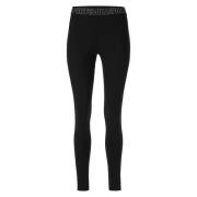 Sportieve Leggings met Galon Detail Marc Cain , Black , Dames