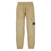 Beige Cargo Broek Elastische Taille Stone Island , Beige , Heren