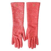 Roze Lurex Handschoenen, Gemaakt in Italië Dolce & Gabbana , Pink , Da...