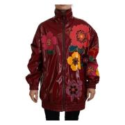 Maroon Floral Luxe Jacket Dolce & Gabbana , Multicolor , Dames