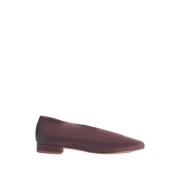 Lage Hak Leren Ballerina Schoen Malababa , Brown , Dames