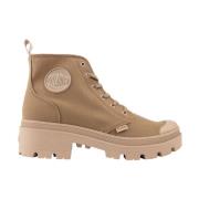 Hoge Top Sneakers voor Vrouwen Palladium , Brown , Dames