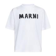 Stijlvolle T-shirts en Polos Marni , White , Heren