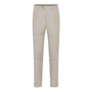 Beige Turn Up Broek Oscar Jacobson , Beige , Heren