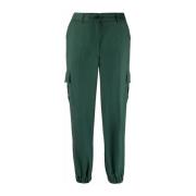 Raisa Trousers Pantalone 022 P.a.r.o.s.h. , Green , Dames