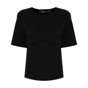 T-Shirt Collectie Federica Tosi , Black , Dames