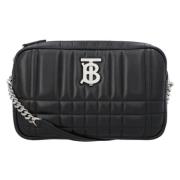 Leather shoulder-bags Burberry , Black , Dames