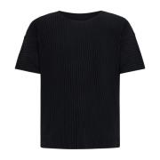 Zwarte T-shirts en Polos voor Mannen Issey Miyake , Black , Heren