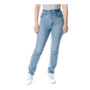 Hoge Taille Slim Fit Jeans Levi's , Blue , Dames