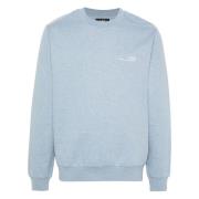 Blauwe Sweater Overdye Standaard Item A.p.c. , Blue , Heren