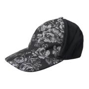 Bloemenprint Baseballpet Dolce & Gabbana , Black , Heren