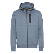 Denim Blue Sweatjacket Camel Active , Blue , Heren