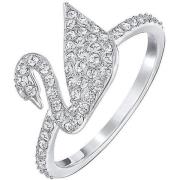 Iconic Swan Ring Swarovski , Gray , Dames