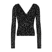 Zwarte Sweatshirt Damesmode Aw24 Dolce & Gabbana , Black , Dames