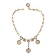 Kristal Ketting Statement Ketting Goud Dolce & Gabbana , Yellow , Dame...