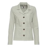 Casual Blazer met Opgezette Zakken Camel Active , Beige , Dames