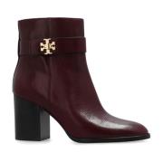 Leren enkellaarzen Tory Burch , Red , Dames