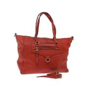 Pre-owned Leather louis-vuitton-bags Louis Vuitton Vintage , Orange , ...