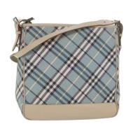 Pre-owned Canvas shoulder-bags Burberry Vintage , Blue , Dames