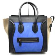 Pre-owned Suede handbags Celine Vintage , Blue , Dames