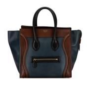 Pre-owned Leather totes Celine Vintage , Blue , Dames