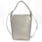 Pre-owned Leather shoulder-bags Balenciaga Vintage , White , Dames