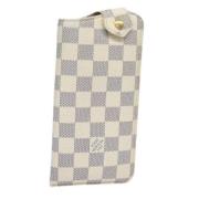 Pre-owned Canvas wallets Louis Vuitton Vintage , White , Dames