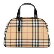 Pre-owned Canvas handbags Burberry Vintage , Beige , Dames