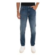 5-pocket jeans met rechte pijpen Boss , Blue , Heren