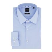 Lichtblauwe Overhemdjurk Slim Fit Hugo Boss , Blue , Heren