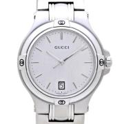 Pre-owned Stainless Steel watches Gucci Vintage , Gray , Dames