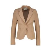 Beige Blazer voor Vrouwen Amélie & Amélie , Beige , Dames