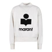 Logo Katoenen Sweatshirt Fw24 Oversized Polo Isabel Marant Étoile , Be...