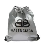 Pre-owned Fabric backpacks Balenciaga Vintage , Gray , Unisex