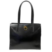 Pre-owned Leather totes Cartier Vintage , Black , Dames