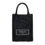 Athena Geborduurde Mini Handtas Versace , Black , Heren