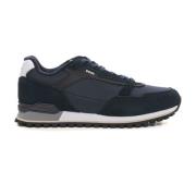 Parkour Sneaker met Zijlogo Boss , Blue , Heren