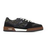 Stijlvolle Sneakers Fendi , Black , Heren