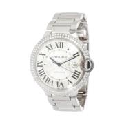 Pre-owned White Gold watches Cartier Vintage , White , Dames