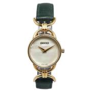 Pre-owned Stainless Steel watches Gucci Vintage , White , Dames