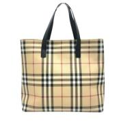 Pre-owned Canvas handbags Burberry Vintage , Beige , Dames