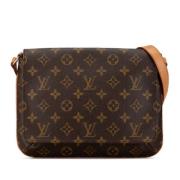 Pre-owned Canvas shoulder-bags Louis Vuitton Vintage , Brown , Dames